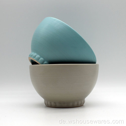 Hochwertige Farbe Glasurschale Keramik-Druckschüssel